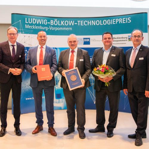 Der LUDWIG-BÖLKOW-Technologiepreis Mecklenburg-Vorpommern 2023 geht an die Webasto Thermo & Comfort SE aus Neubrandenburg